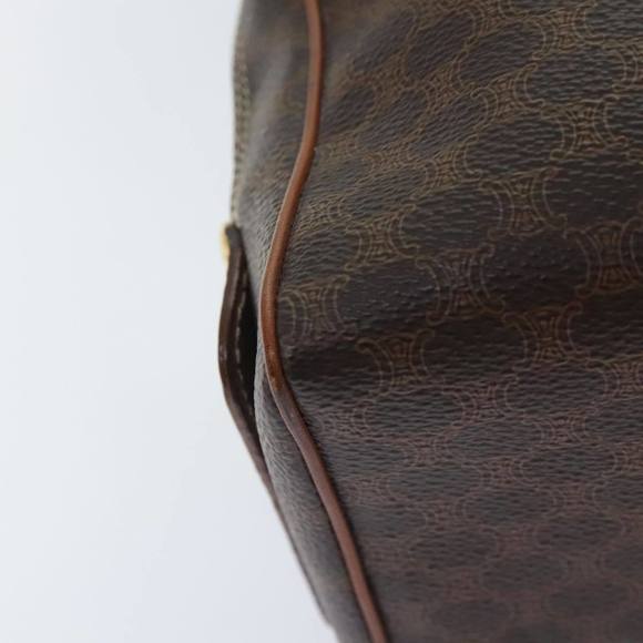 CELINE Macadam Canvas Clutch Bag PVC Leather Brown Gold Auth mr528 - Picture 15 of 16